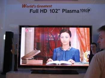 LG 102 tommer plasma Tv