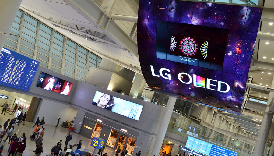 LG OLED display i Incheon