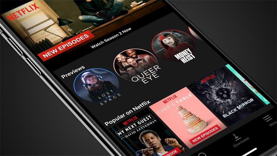 Netflix mobile preview