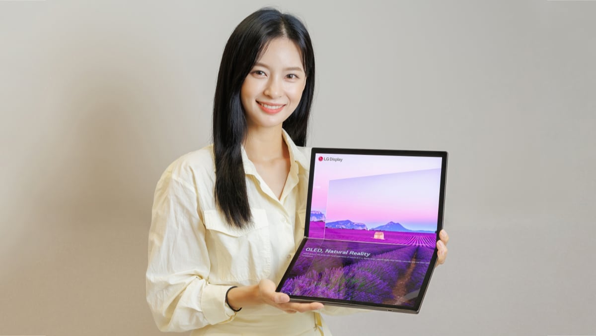 Foldbar OLED laptop