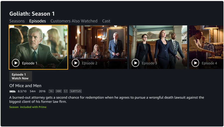 Amazon Video på Apple TV