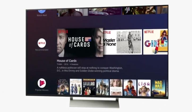Ny brugerflade p&aring; Android TV