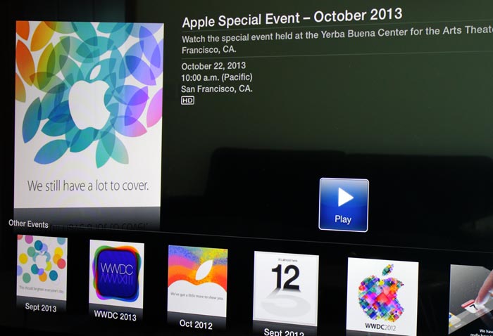 Klik for større billede Apple event oktober