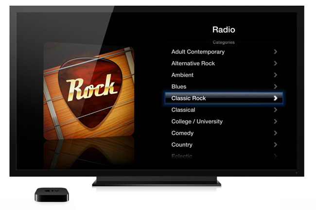 Internetradio på Apple TV