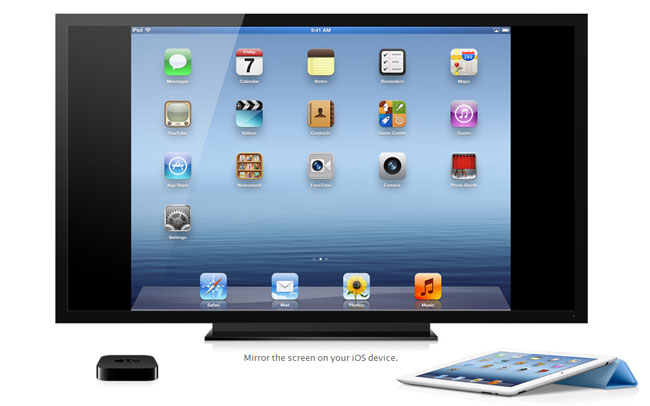 Få billedet fra iPad eller iPhone hen på Tv-skærmen med AirPlay Mirroring