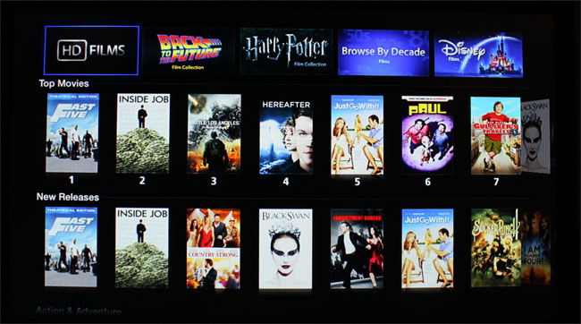 Klik for større billede Apple TV kan nu bruges til at leje film i Danmark