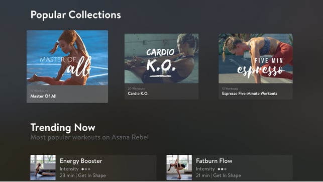 Asana Rebel til Apple TV