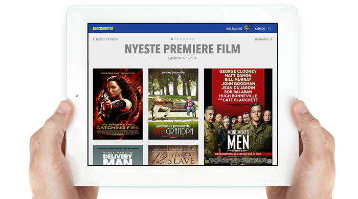 Blockbuster på iPad Blockbuster på iPad