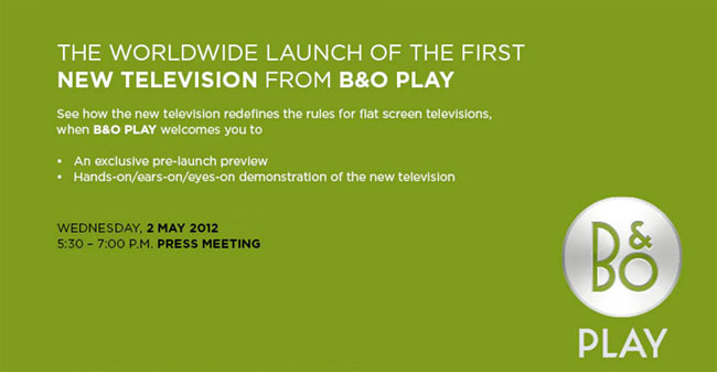 LB&O Play TV invitation