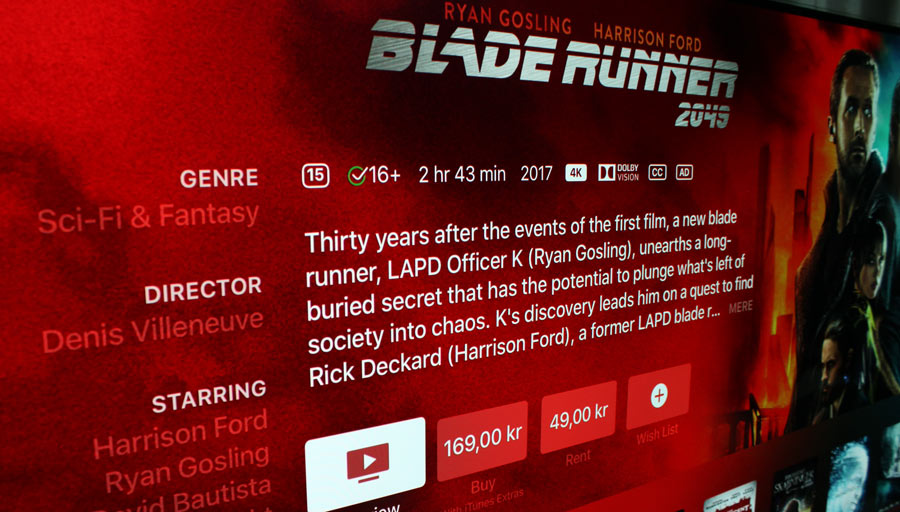 Blade Runner 2049 – dansk iTunes