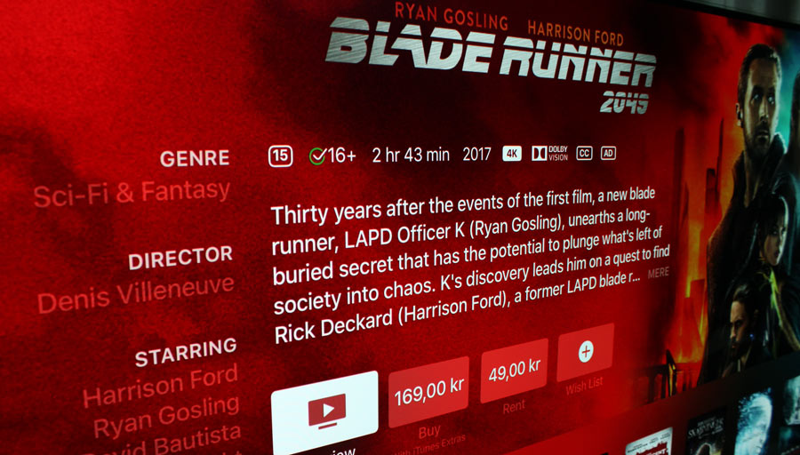 Blade Runner 2049 - dansk iTunes Blade Runner 2049 – dansk iTunes