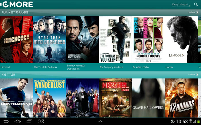 Klik for større billede C More Play Android