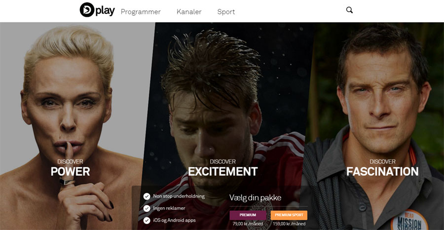 Dplay på web