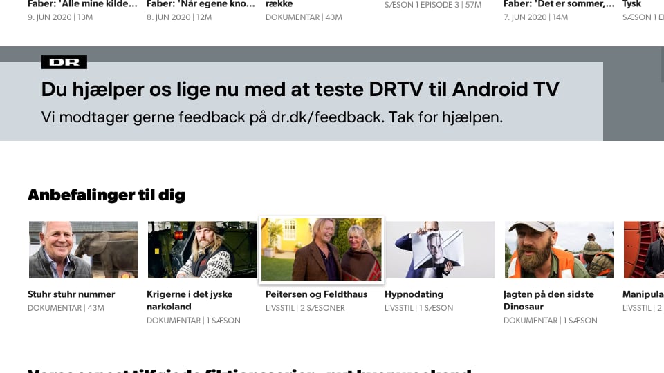 DRTV på Android TV