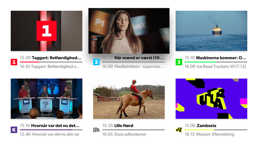 DR TV på tvOS DR TV på tvOS