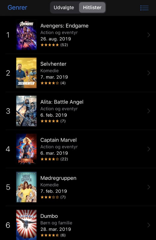 Avengers: Endgame på iTunes