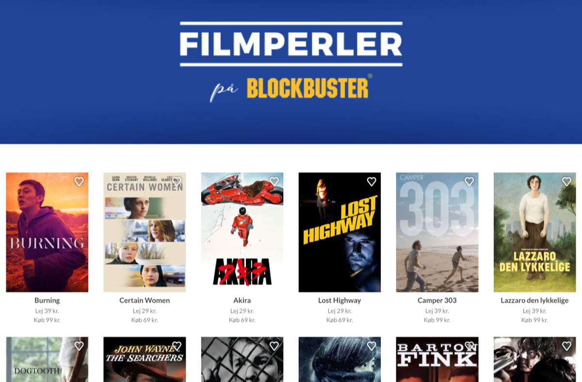 Filmperler på Blockbuster Filmperler på Blockbuster