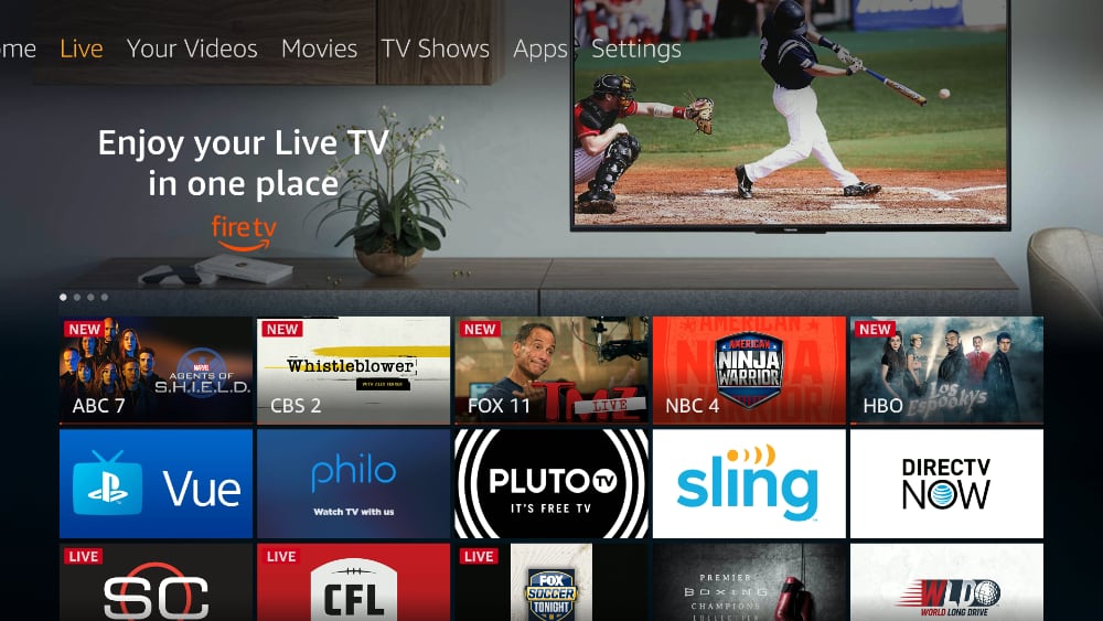 Fire TV Live Tab