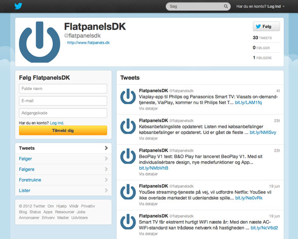 FlatpanelsDK på twitter