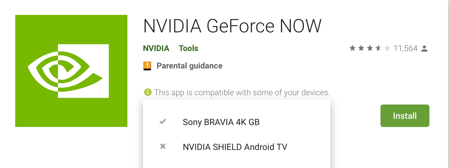 GeForce Now Android TV GeForce Now Android TV