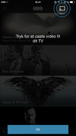 HBO Nordic Chromecast