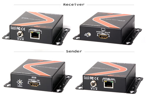Klik for større billede HDMI extender forlænger