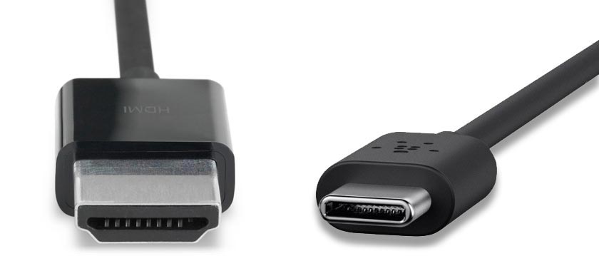 HDMI og USB Type C HDMI og USB Type C