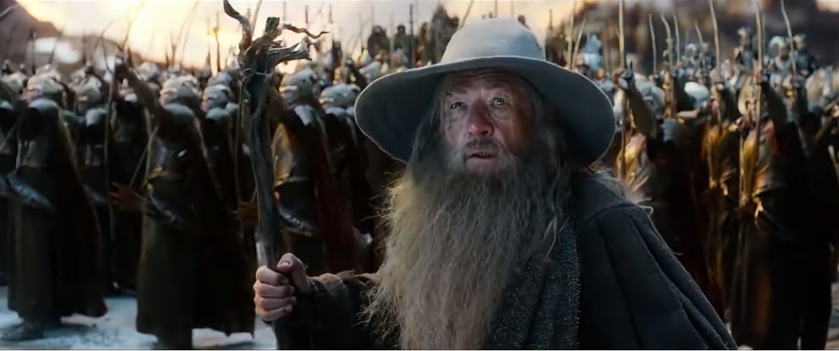 Ian McKellen som Gandalf i The Hobbit: The Battle of The Five Armies