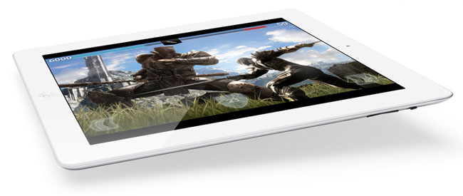 Klik for større billede Retina-skærmen i den nye iPad blev vist frem sammen med grafisk imponerende spil