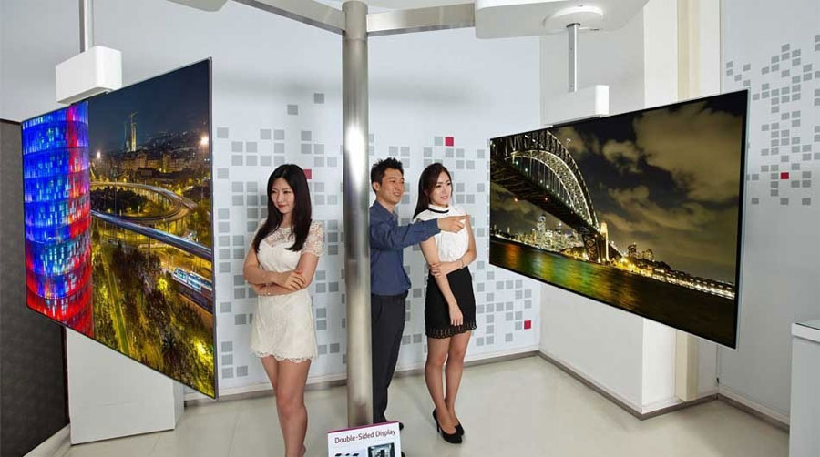 LG dobbelt-sidet OLED