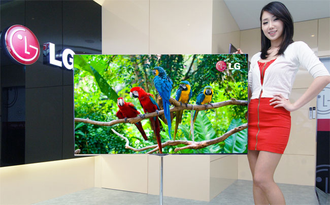 Klik for større billede LGs 55-tommer OLED-TV