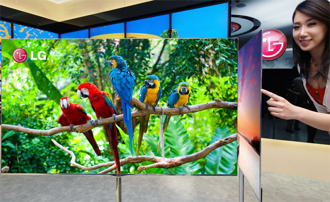 Klik for større billede LGs 55-tommer OLED-TV