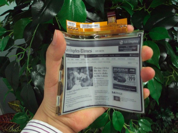 LGs bøjelige E Ink skærm