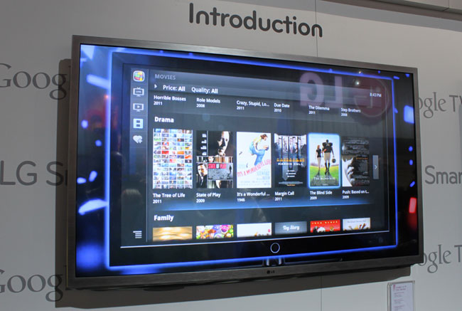 Klik for større billede LGs Google TV implementering