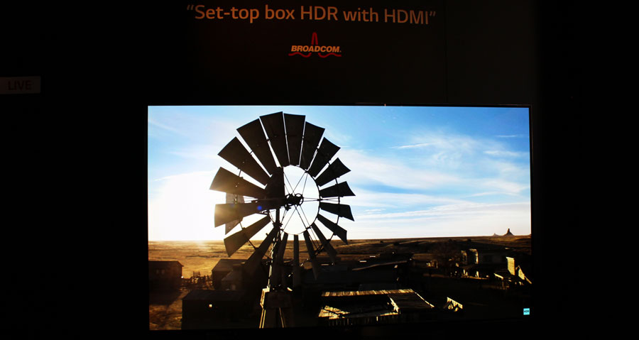 LG HDR demo på IFA 2015
