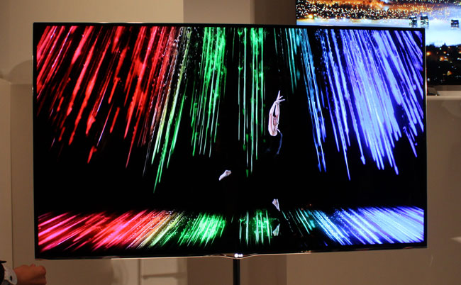 Klik for større billede LGs 55-tommer OLED-TV