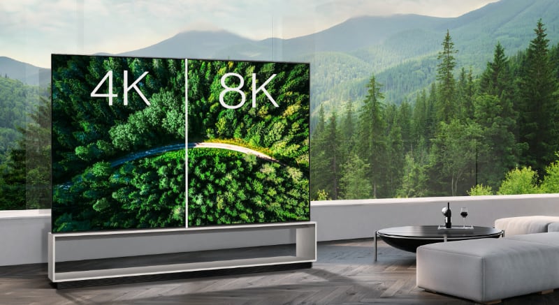 4K vs. 8K TV