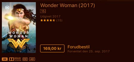 iTunes 4K HDR