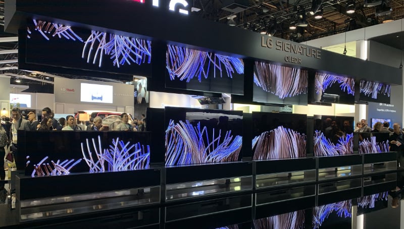 LG roll-down OLED