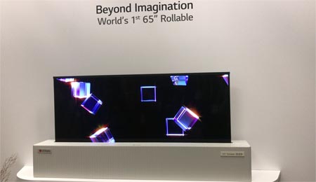 LG roll-up OLED