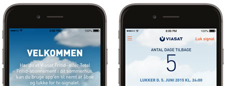 Viasat sommerhus-app