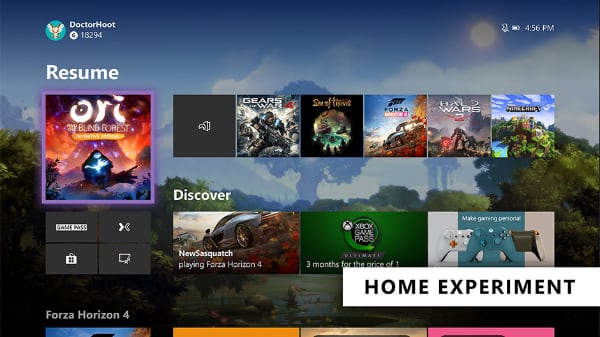 Xbox dashboard 2019