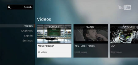 YouTube UI