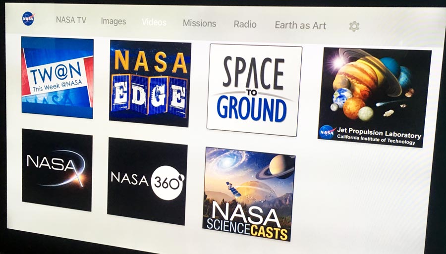 NASA på Apple TV