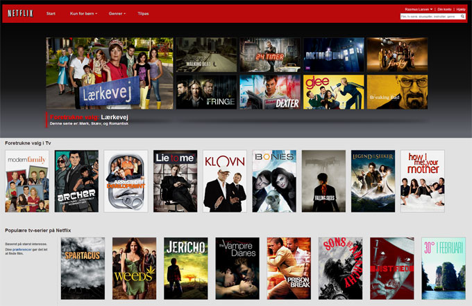 Netflix er åbent i Danmark