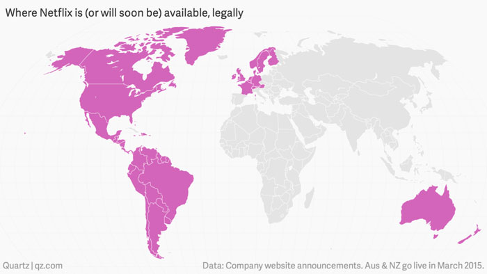 Netflix i verden Netflix i verden