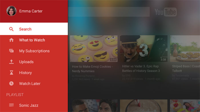 Ny YouTube-app til dit tv