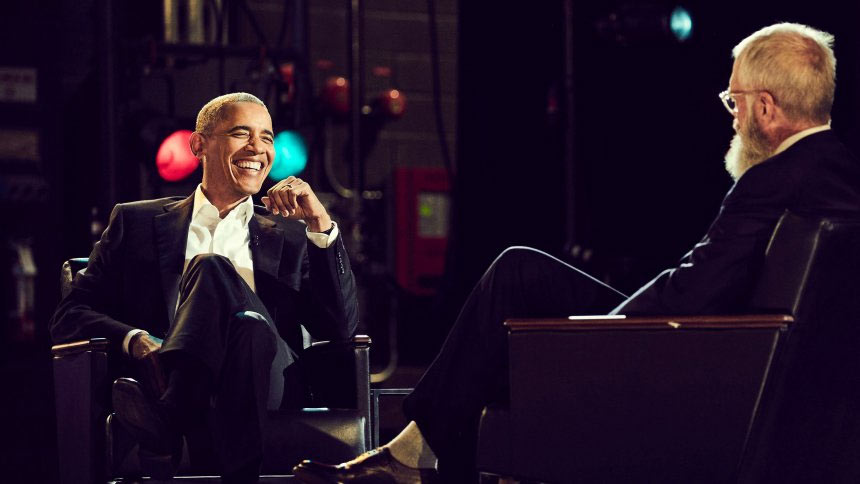 Barack Obama og David Letterman Barack Obama og David Letterman