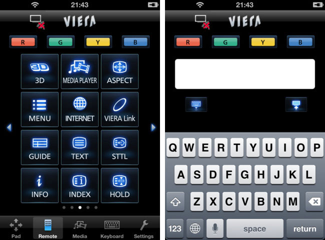 Panasonic media app