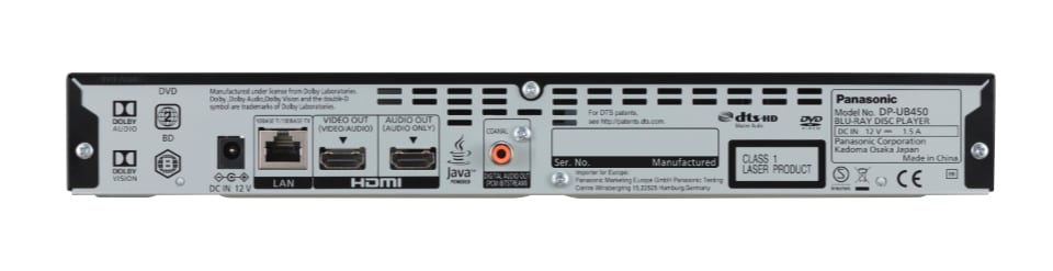 Panasonic DP-UB450 UHD Blu-ray Panasonic DP-UB450 UHD Blu-ray